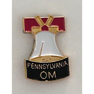 Vintage Odyssey of the Mind Pennsylvania Liberty Bell Lapel Pin